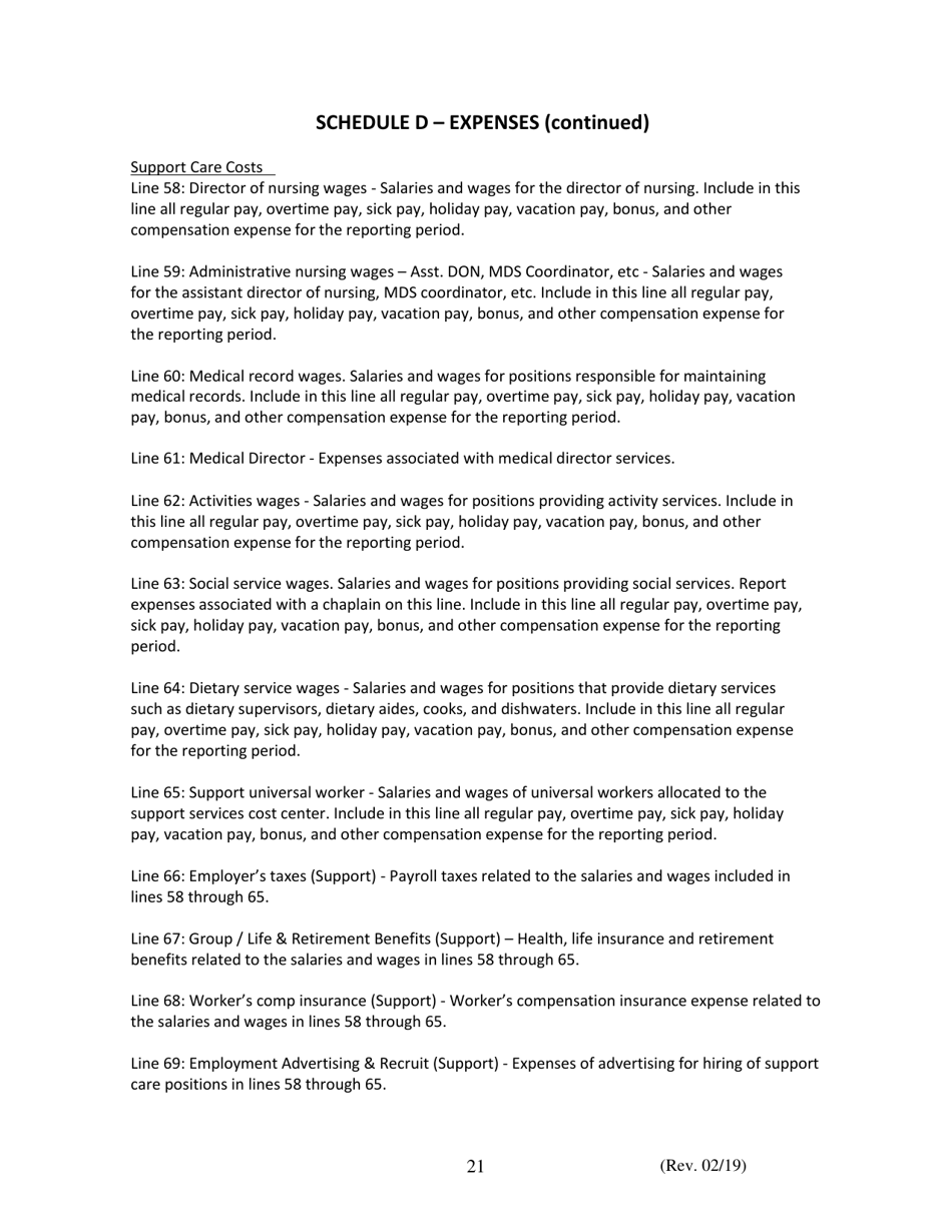 Instructions for Financial  Statistical Report - Iowa, Page 21