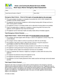 Document preview: Form 470-5583 Home- and Community-Based Services (Hcbs) Brain Injury Waiver Emergency Need Assessment - Iowa