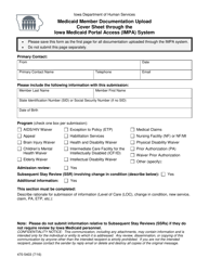Form 470-5403 Medicaid Member Documentation Upload Cover Sheet Through the Iowa Medicaid Portal Access (Impa) System - Iowa