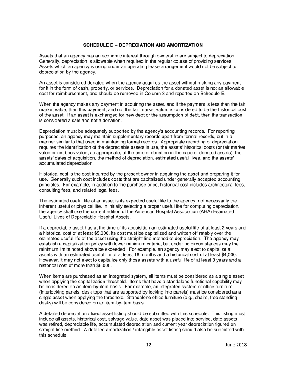 Instructions for Home Health Agency Early and Periodic Screening, Diagnostic and Treatment Private Duty Nursing / Personal Care Services Financial and Statistical Report - Iowa, Page 12