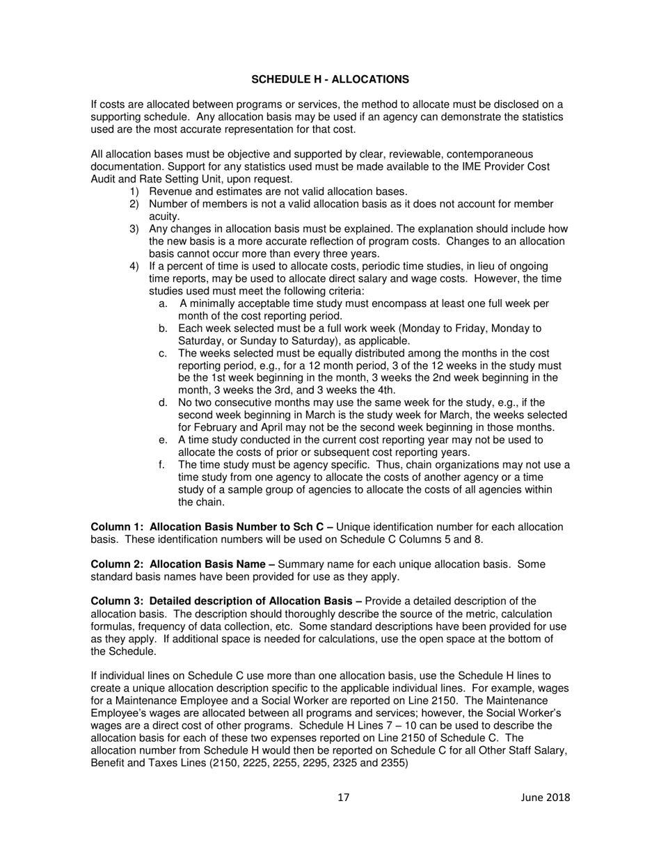 Instructions for Home Health Agency Early and Periodic Screening, Diagnostic and Treatment Private Duty Nursing / Personal Care Services Financial and Statistical Report - Iowa, Page 17