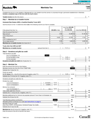 Form T3MB Manitoba Tax - Canada