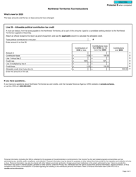 Form T3NT Northwest Territories Tax - Canada, Page 2