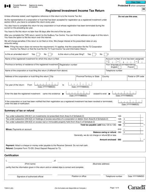 Form T3RI  Printable Pdf