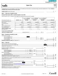 Form T3YT Yukon Tax - Canada