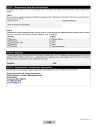 Form 60-6364E Guide I Licence Renewal Form - New Brunswick, Canada, Page 2