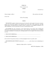 Document preview: Form 59A Order - Ontario, Canada