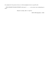 Form 59B Judgment - Ontario, Canada, Page 2