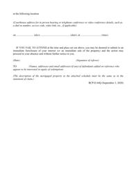Form 64Q Notice to Added Defendant Having Interest in Equity - Ontario, Canada, Page 2