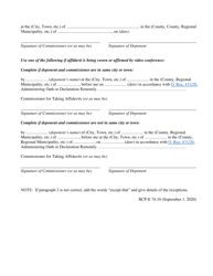 Form 74.10 Affidavit of Condition of Will or Codicil - Ontario, Canada, Page 2