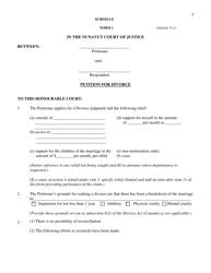 Form 2 Notice to Respondent - Nunavut, Canada, Page 2