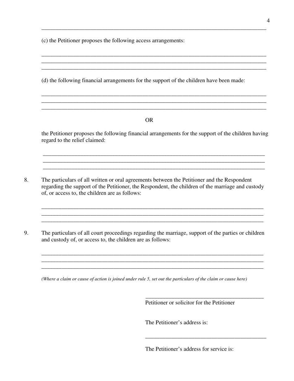 Form 2 Notice to Respondent - Nunavut, Canada, Page 4