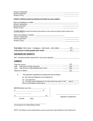 Form 8 &quot;Financial Statement&quot; - Nunavut, Canada, Page 3
