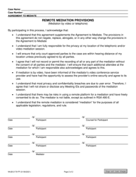 Form NHJB-2179-FP Agreement to Mediate - New Hampshire, Page 2