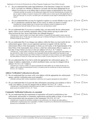 Form 11425 &quot;Addendum to Juvenile Plea Agreement - Mandated Questions for Certain Sexual Offenses&quot; - New Jersey (English/Spanish), Page 3