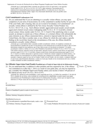 Form 11425 &quot;Addendum to Juvenile Plea Agreement - Mandated Questions for Certain Sexual Offenses&quot; - New Jersey (English/Spanish), Page 5