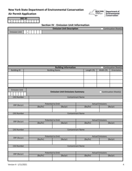 Air Permit Application - New York, Page 4