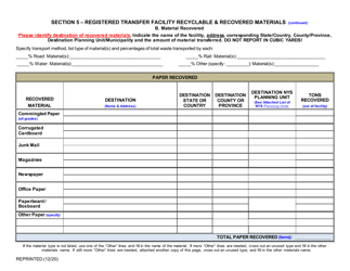 Registered Transfer Facility Annual Report - New York, Page 6