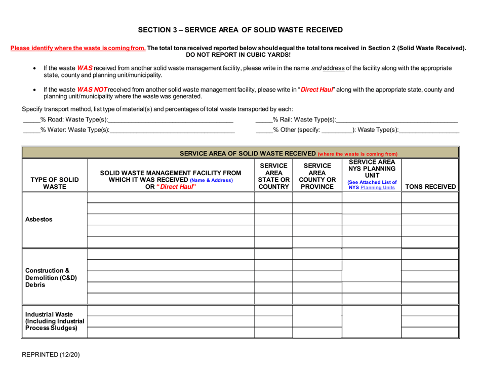 Permitted Transfer Facility Annual Report - New York, Page 4