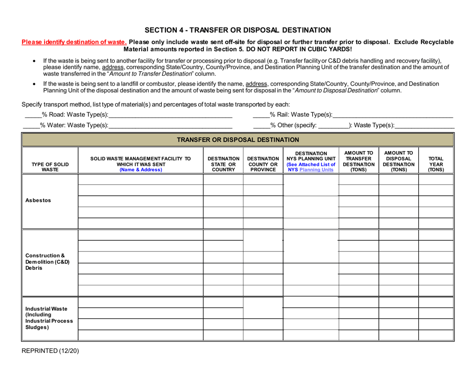 Permitted Transfer Facility Annual Report - New York, Page 6