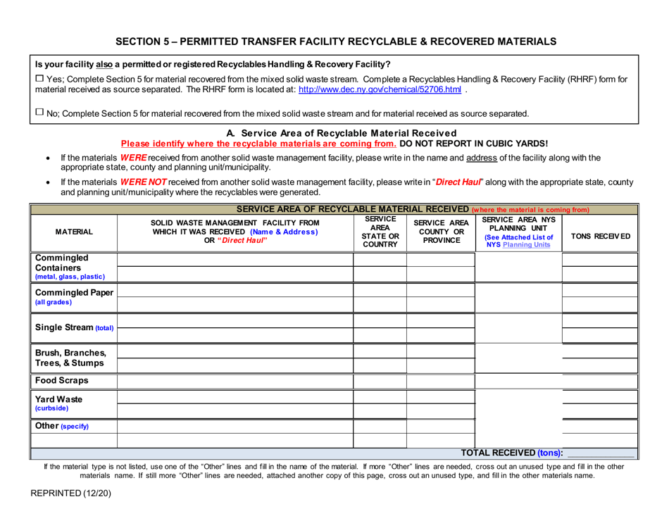 Permitted Transfer Facility Annual Report - New York, Page 8