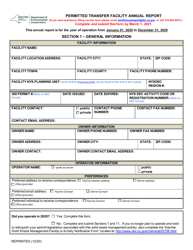 Document preview: Permitted Transfer Facility Annual Report - New York