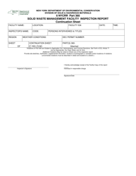 Form 47-15-1D Solid Waste Management Facility Inspection Report - New York, Page 2