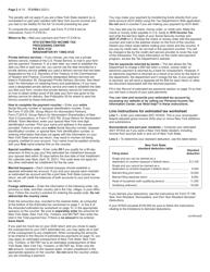 Instructions for Form IT-2105 Estimated Tax Payment Voucher for Individuals - New York, Page 2