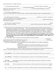 Form GF-5A Order of Protection - New York, Page 2