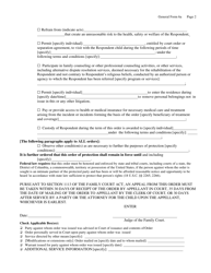 Form GF-6A Order of Protection - New York, Page 2