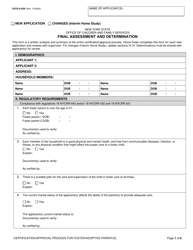 Form OCFS-5183K Final Assessment and Determination - New York