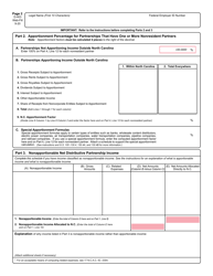 Form D-403 Partnership Income Tax Return - North Carolina, Page 3