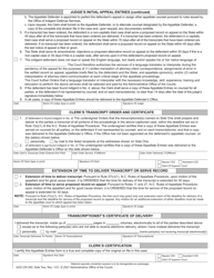Form AOC-CR-350 Appellate Entries - North Carolina, Page 2
