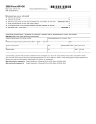 Form OR-OC (150-101-154) Oregon Composite Return - Oregon, Page 2