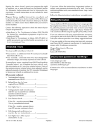 Instructions for Form OR-STI, 150-101-071 Oregon Statewide Transit Individual Tax Return - Oregon, Page 3