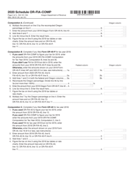 Form 150-101-164 Schedule OR-FIA-COMP Oregon Farm Income Averaging Computation of Tax - Oregon, Page 3