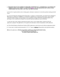 Application for Registration of Pesticides - Rhode Island, Page 3