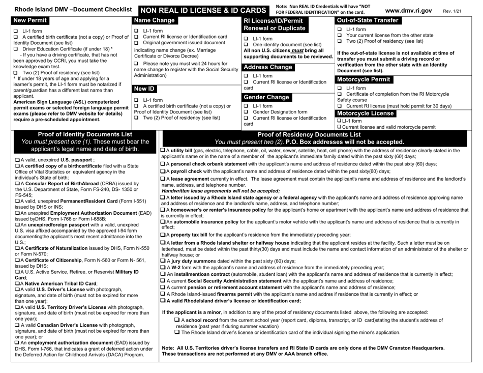Form CDL-1 Application for Commercial Drivers License - Rhode Island, Page 4