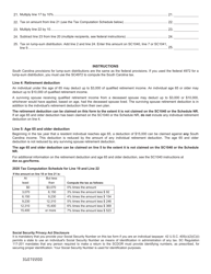 Form SC4972 Tax on Lump-Sum Distributions From Qualified Retirement Plans - South Carolina, Page 2