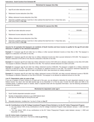 Instructions for Schedule NR Nonresident Schedule - South Carolina, Page 7