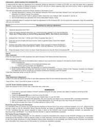 Instructions for Schedule NR Nonresident Schedule - South Carolina, Page 9