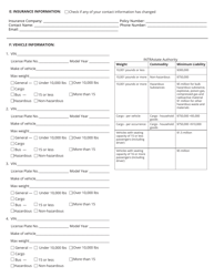 Form RV-F1315501 Application for Intrastate Authority - Tennessee, Page 2