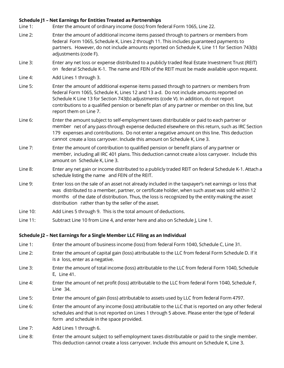 Instructions for Form FAE170, RV-R0011001 Franchise and Excise Tax Return - Tennessee, Page 6