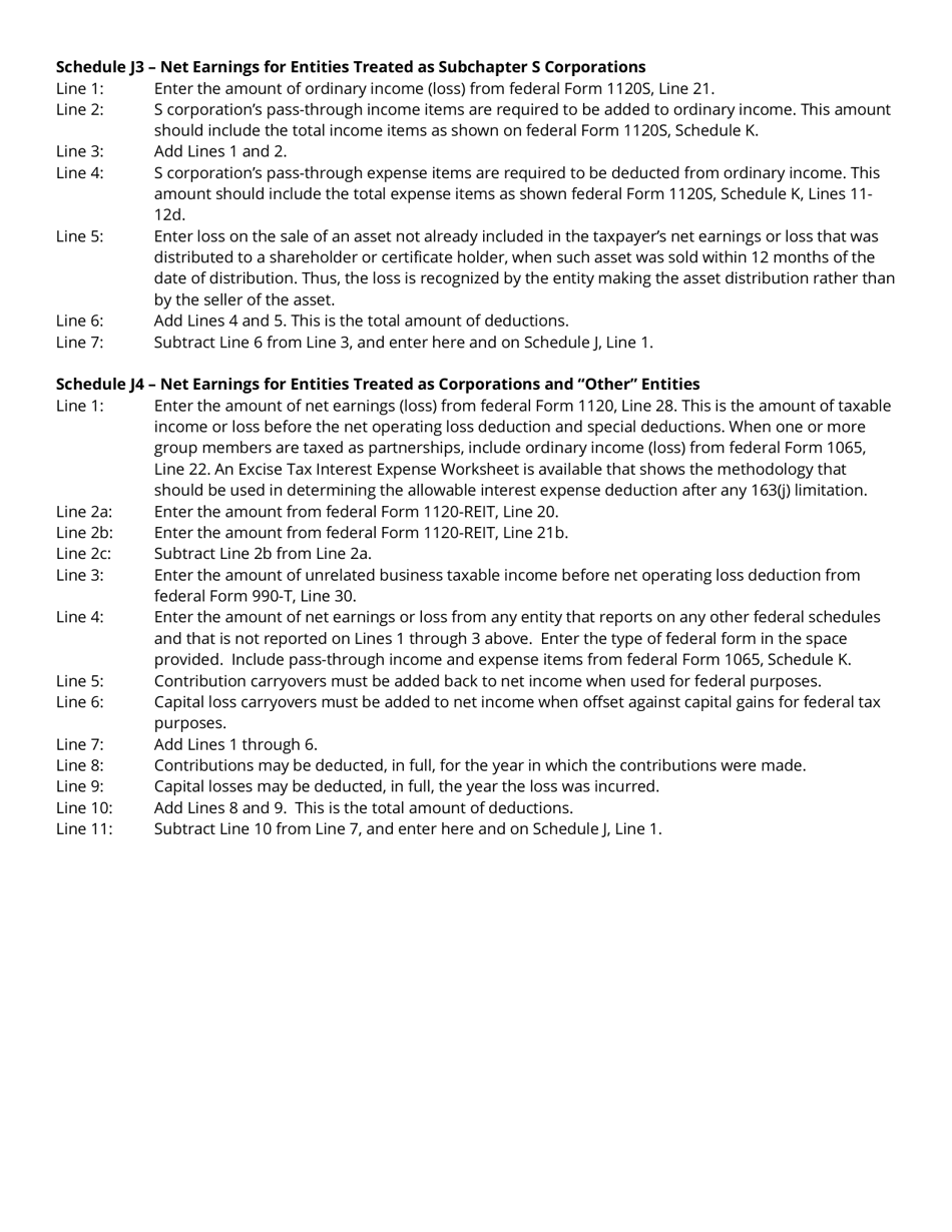 Instructions for Form FAE174, RV-R0012001 Franchise and Excise Financial Institution and Captive Real Estate Investment Trust Tax Return - Tennessee, Page 7