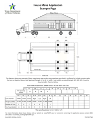 Form MCD-109 House Move Application Route Form - Texas, Page 2