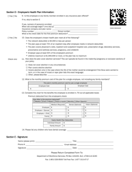DOH Form 116M Employer&#039;s Health Insurance Information - Utah, Page 2