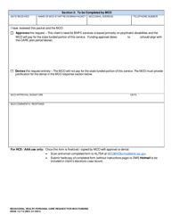 DSHS Form 13-712 Behavioral Health Personal Care (Bhpc) Request for Mco Funding - Washington, Page 2