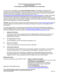 Document preview: Form TCEQ-20569 Air Permitting Authorization Void Request Form - Texas