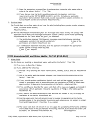 Form TCEQ-20885 Part II Application Form for New Permit or Permit Amendment for a Municipal Solid Waste Landfill Facility - Texas, Page 10