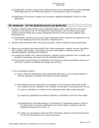 Form TCEQ-20885 Part II Application Form for New Permit or Permit Amendment for a Municipal Solid Waste Landfill Facility - Texas, Page 12